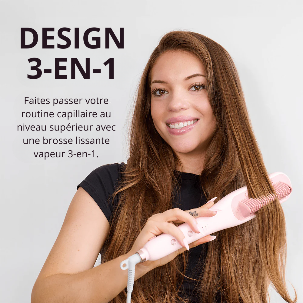 Brosse lissante vapeur professionnelle