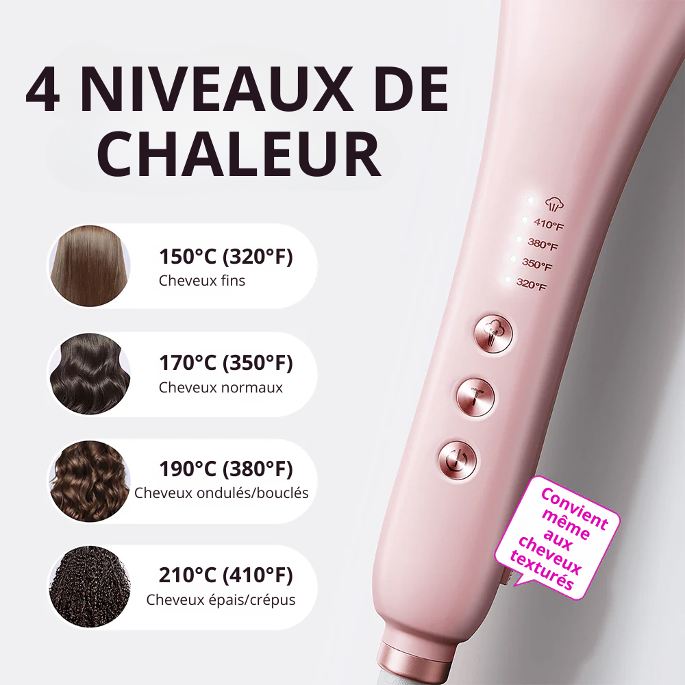 Brosse lissante vapeur professionnelle