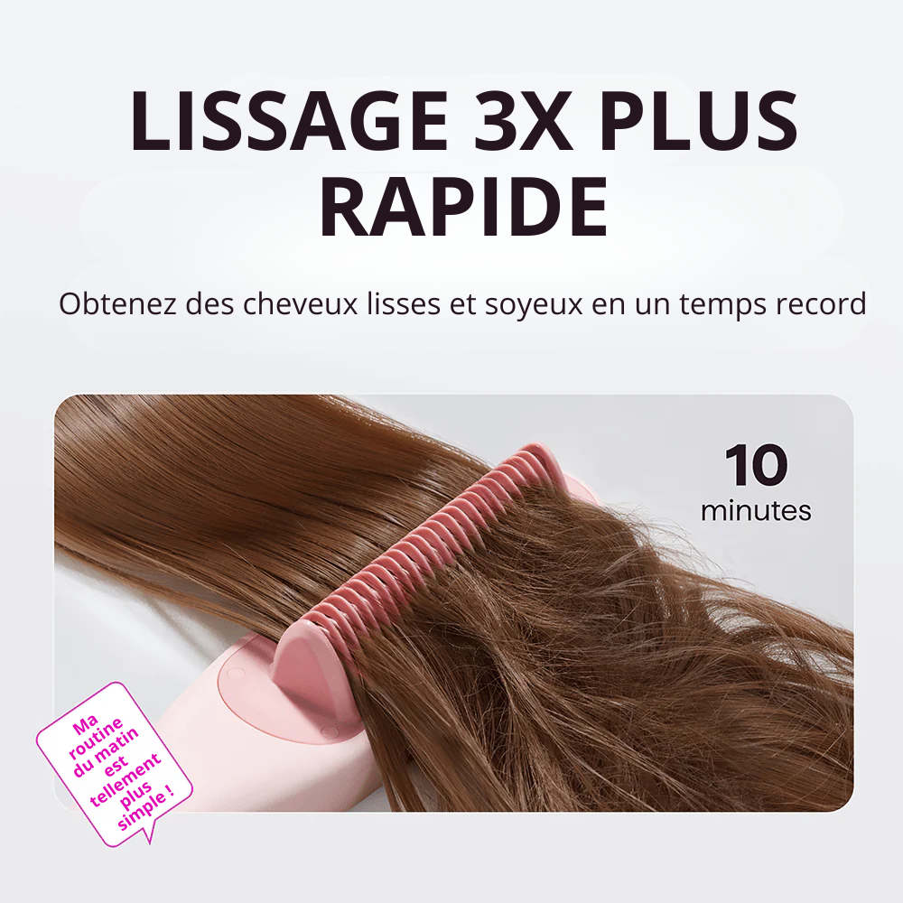 Brosse lissante vapeur professionnelle