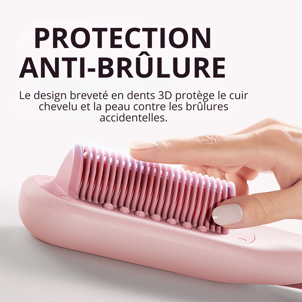 Brosse lissante vapeur professionnelle